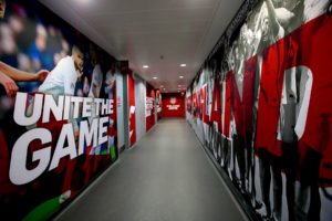 England football corridor mock up