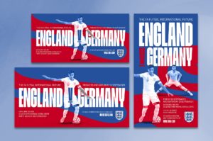 England V Germany - social media design